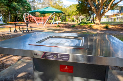 A free public BBQ in a Fraser Coast Park